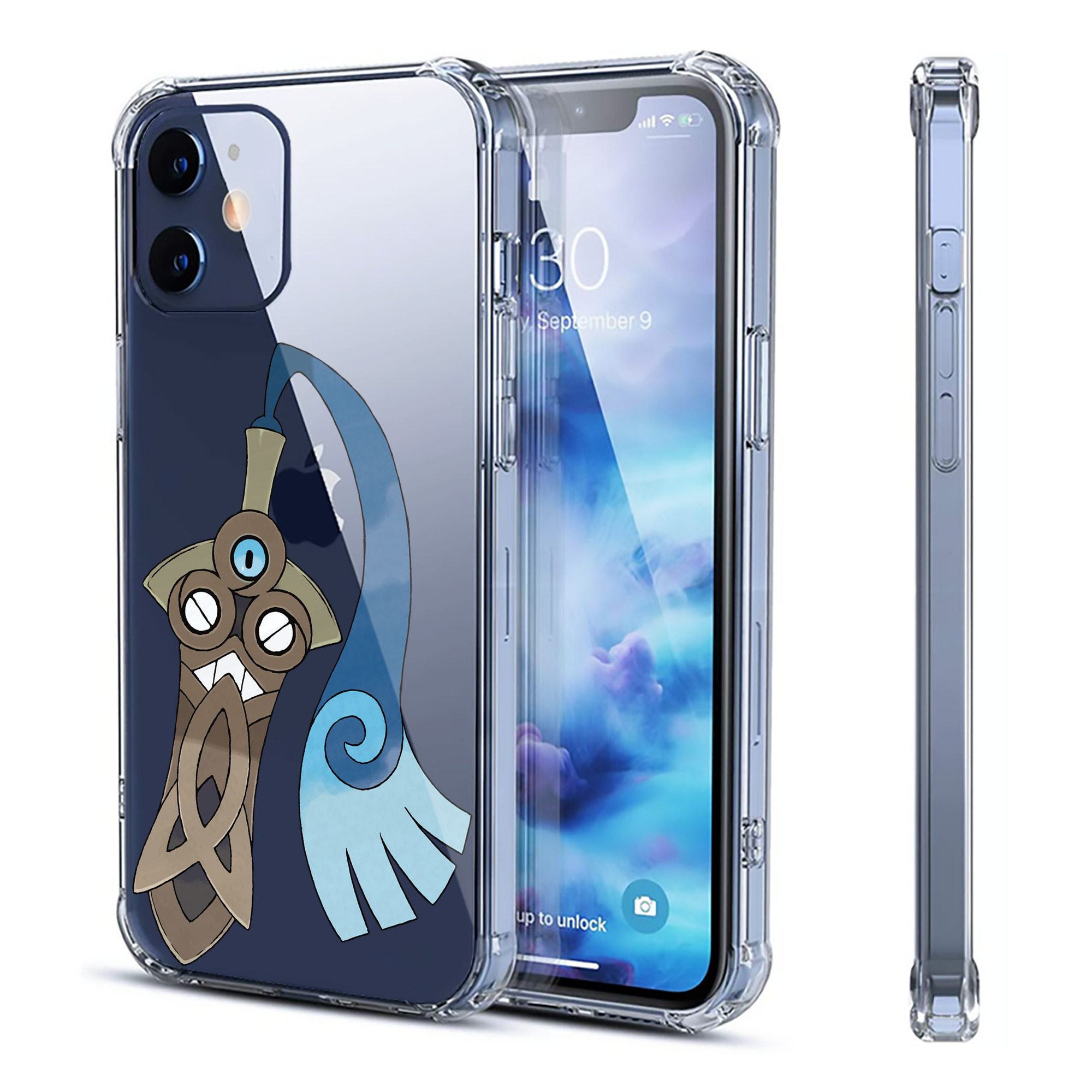 （画像用） ポケットモンスター Pokémon 【iPhone 12シリーズ対応】透明スマホケース（クリアソフトケース）